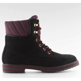 Cizme din lemn de cămăru negru WD38 Negru