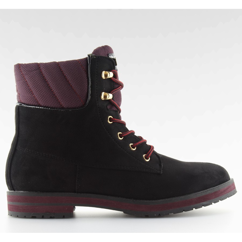 Cizme din lemn de cămăru negru WD38 Negru