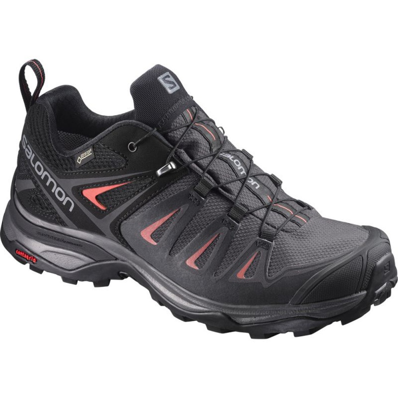 Pantofi de trekking Salomon X Ultra 3 W L39868500 negru gri Pantofi de trekking Salomon X Ultra 3 W L39868500 negru gri