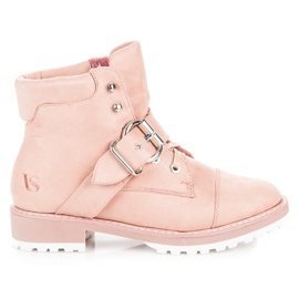 Vices New Collection Capcani din piele de căprioară roz Vices New Collection Capcani din piele de căprioară roz