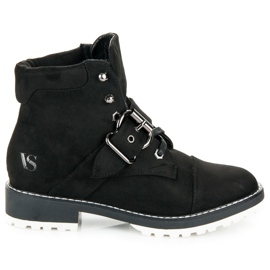 Vices New Collection Capcani din piele de căprioară negru