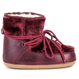 Ideal Shoes Cizme de zapada Claret roșu