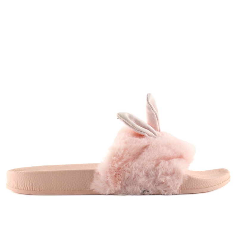 Papuci Cu Blana Si Roz Damage 58-21