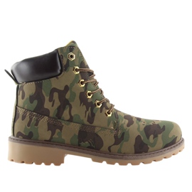 Cizme timber monocolor BL83 Army Green camuflaj maro verde Cizme timber monocolor BL83 Army Green camuflaj maro verde