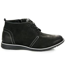 Lucca Botine din piele de oaie negru Lucca Botine din piele de oaie negru