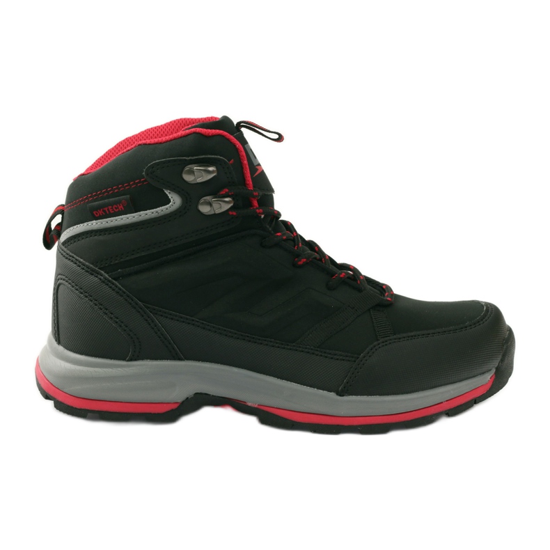 Pantofi de trekking DK 17141 membrana neagra roșu negru
