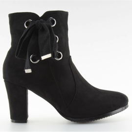 Cizme negre cu toc inalt C100 negre negru