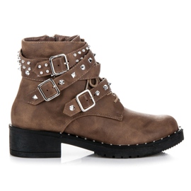 Cink Me Muncitori Scăzuți Cu Stud maro Cink Me Muncitori Scăzuți Cu Stud maro