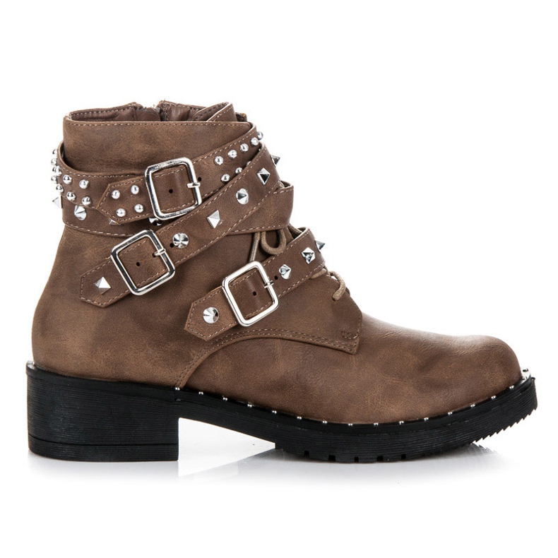 Cink Me Muncitori Scăzuți Cu Stud maro