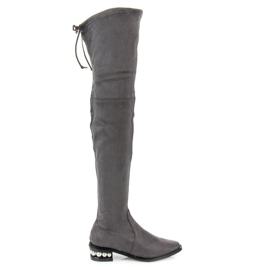 Fashion Muschetari gri cu perle Fashion Muschetari gri cu perle