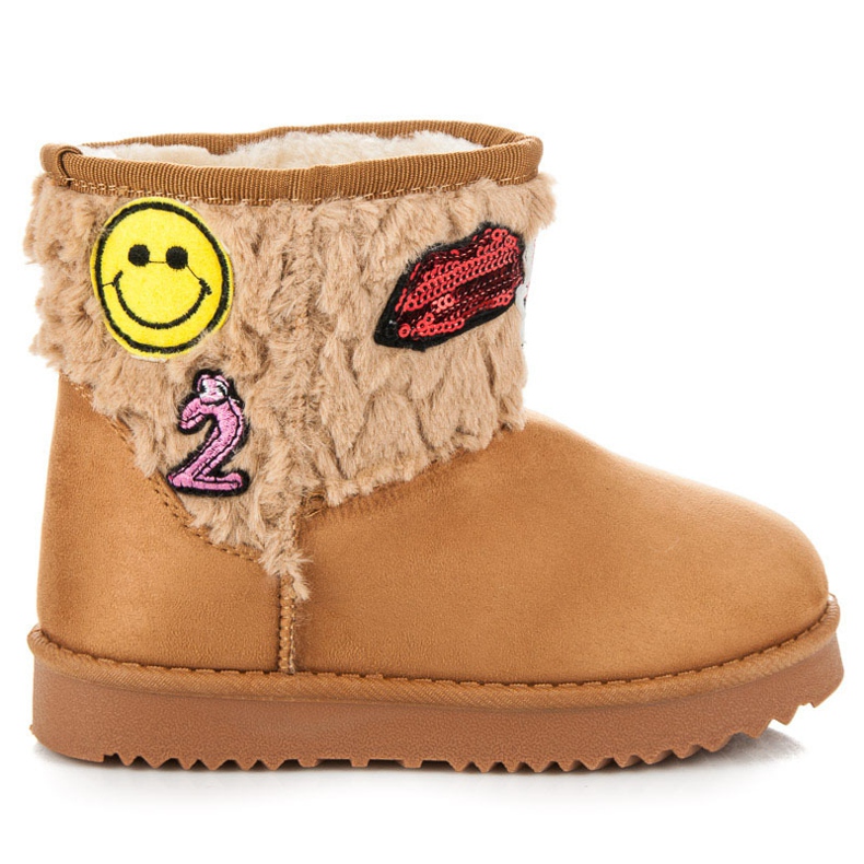 Kylie Mukluki cu patch-uri maro