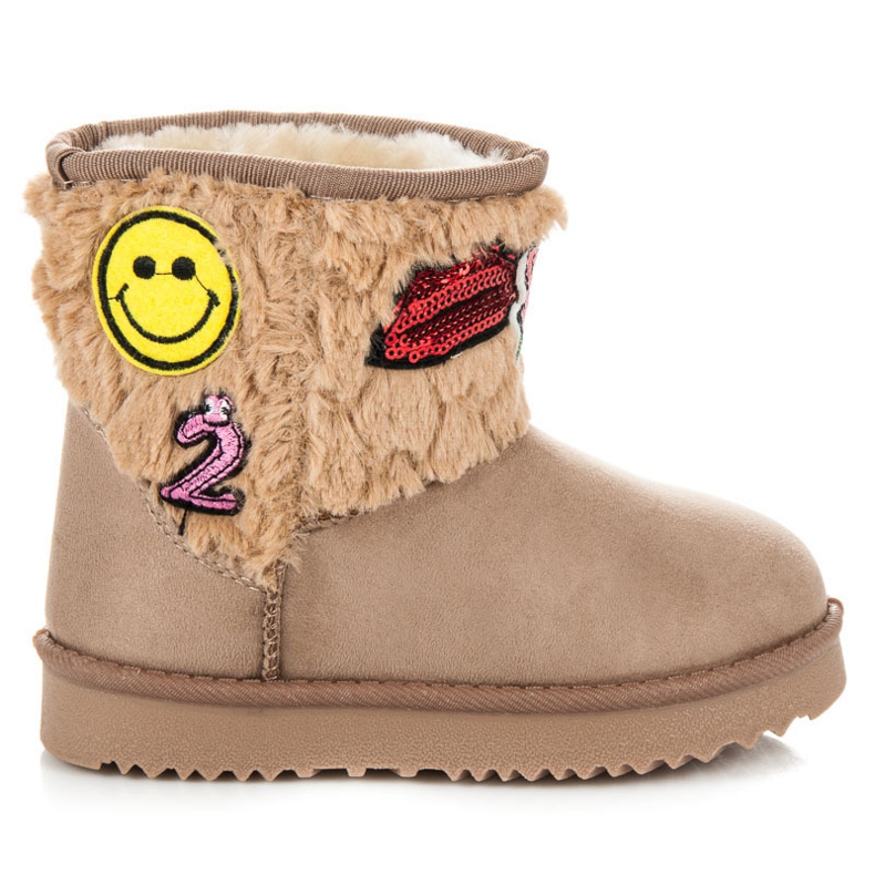 Kylie Mukluki cu patch-uri maro