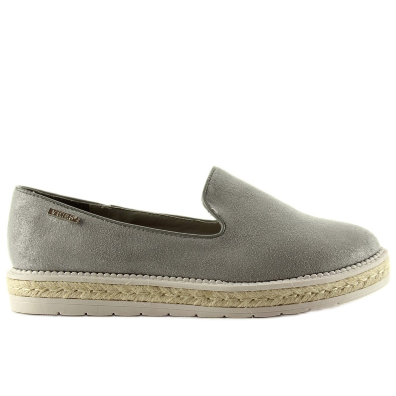Slipons espadrile perle 6081 Gri