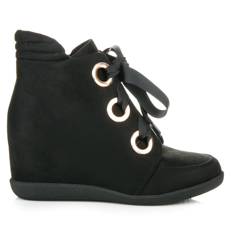 Kylie Botine legate cu panglică negru