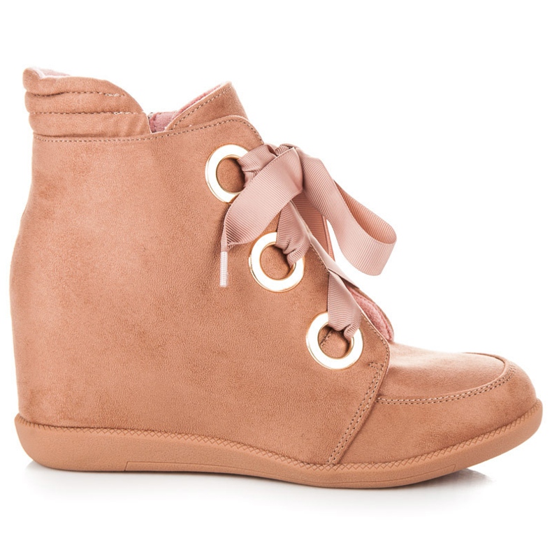 Kylie Botine legate cu panglică roz Kylie Botine legate cu panglică roz