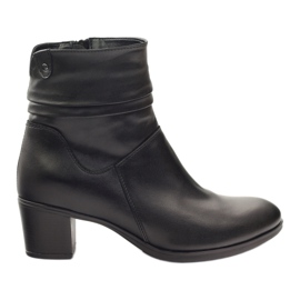 Gregors Cizme de piele pentru femei izolate cu fleece 614 negru