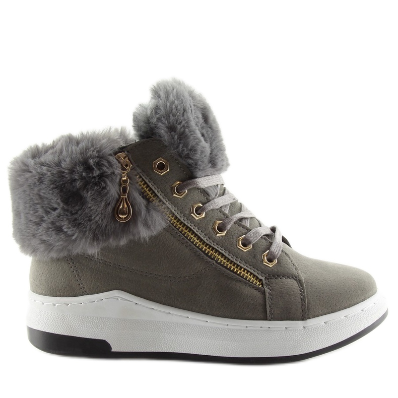 Pantofi sport gri cald 16-529 gri