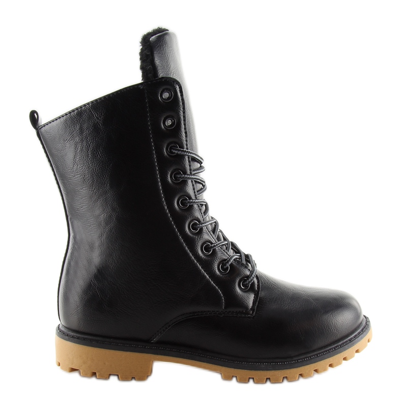 Cizme negre cu izolat negru AN-100 negru