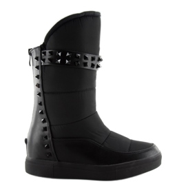 Cizme de zapada cu crampoane NC105 negre negru Cizme de zapada cu crampoane NC105 negre negru