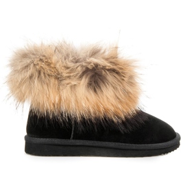Coco Perla Mukluki din piele negru