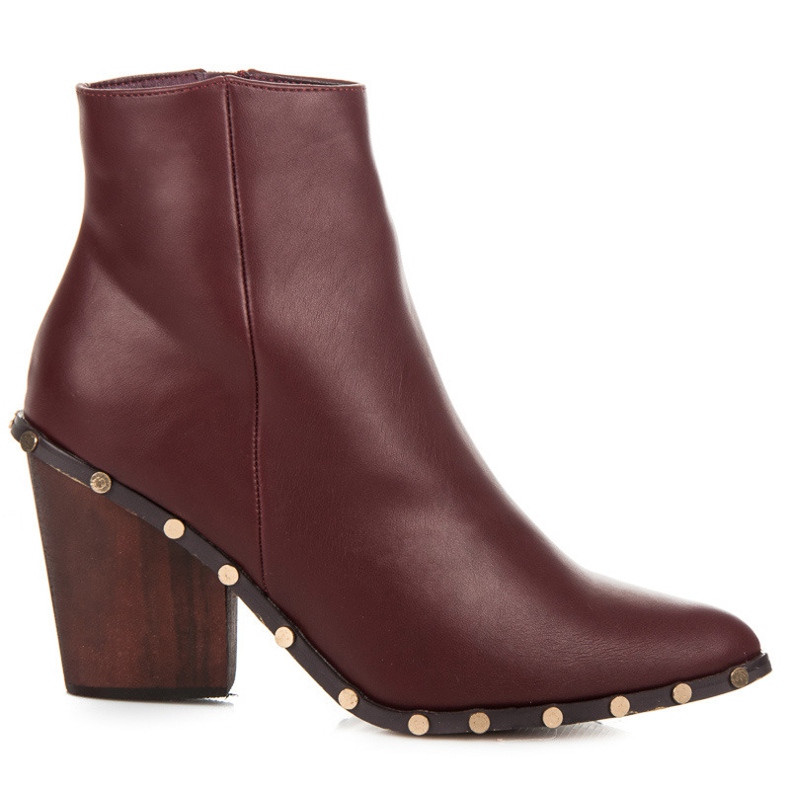 Vices Cizme elegante de culoare maro roșu