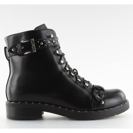 Cizme negre cu crampoane ae82p negre cupru