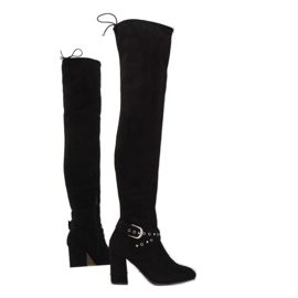 Cizme peste genunchi A35 Black negru Cizme peste genunchi A35 Black negru