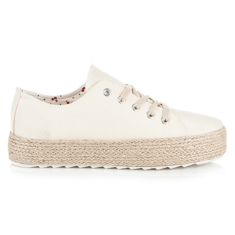 Kylie Espadrile pe platformă maro