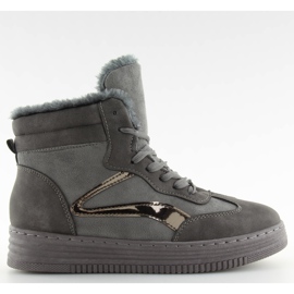 Tenisi izolați gri BOK-1103 gri închis