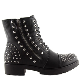 Cizme negre cu crampoane LY1622 negre negru