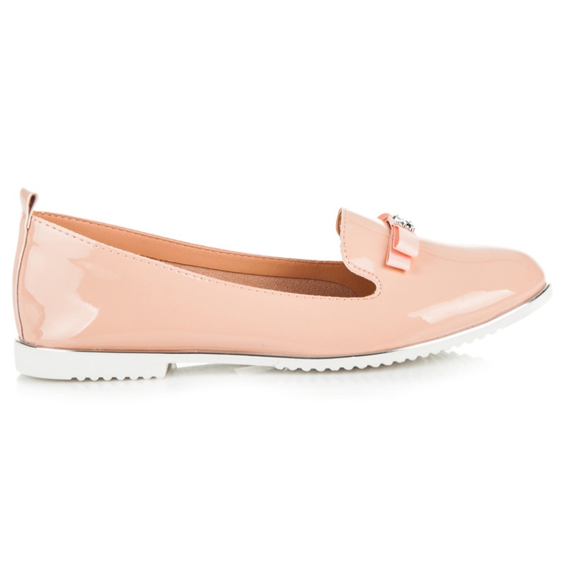 Miss Laura Balerini lacuiti cu slip-on roz