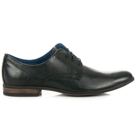 Pantofi din piele LUCCA albastru marin