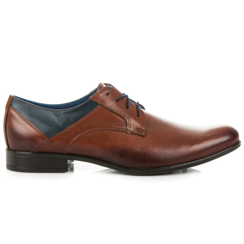 Lucca Brown Business Shoes maro albastru marin