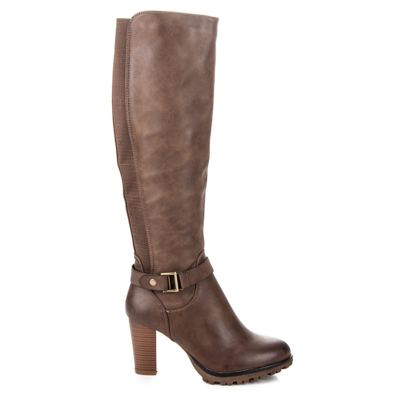 Super Mode Cizme clasice pe post maro Super Mode Cizme clasice pe post maro