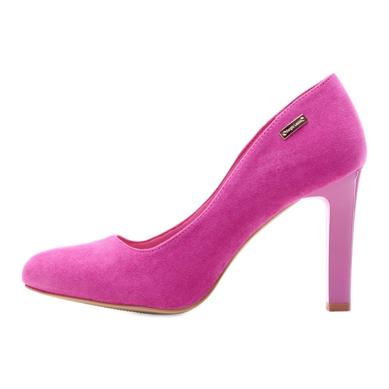 Sergio Leone Pompe din piele intoarsa 1457 fucsia roz multicolor