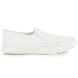 Slipons ajurati alb Slipons ajurati alb