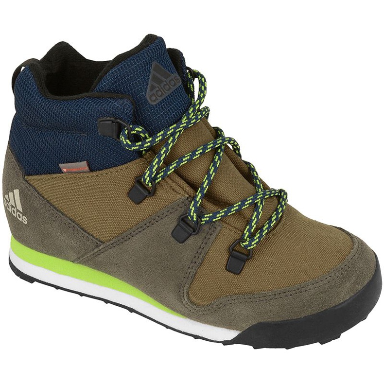 Pantofi Adidas Climawarm Snowpitch K albastru marin verde gri