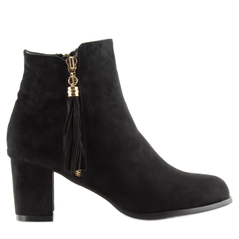 Cizme negre cu toc SO-20 negre negru Cizme negre cu toc SO-20 negre negru