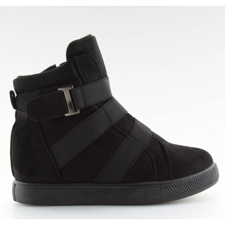 Adidași negri cu gume negre H7191 negru