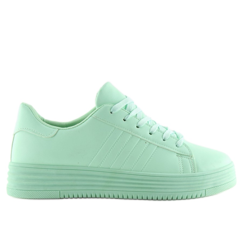 Tenisi verzi cu talpă înaltă verde Tenisi verzi cu talpă înaltă verde