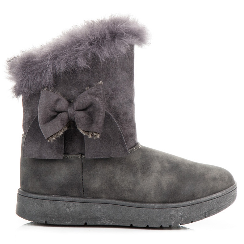 Cizme De Zapada Cu Fundita gri