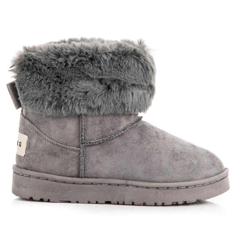 Bella Paris Cizme De Zapada Cu Fundita gri Bella Paris Cizme De Zapada Cu Fundita gri