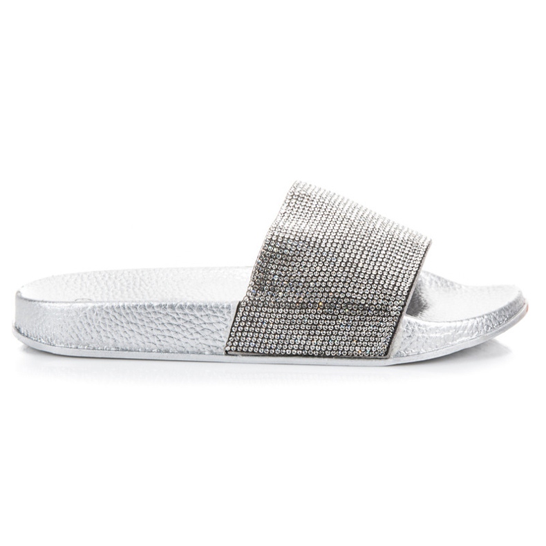 Queen Vivi Papuci Cu Cristale gri