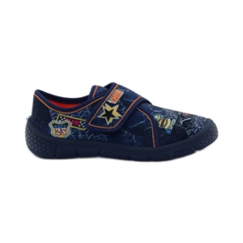 Papuci Super Light Bottom Car Befado albastru marin portocale