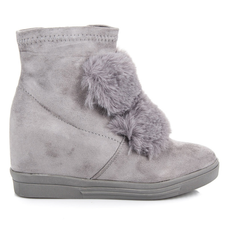 Tenisi cu pană cu blană gri