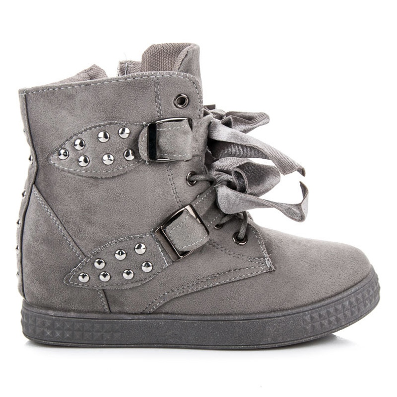 Tenisi cu fundite gri