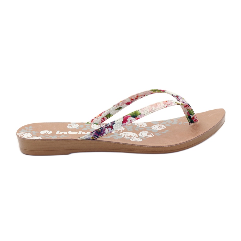 Flip-flops flori INBLU IR01 roz galben verde violet Flip-flops flori INBLU IR01 roz galben verde violet