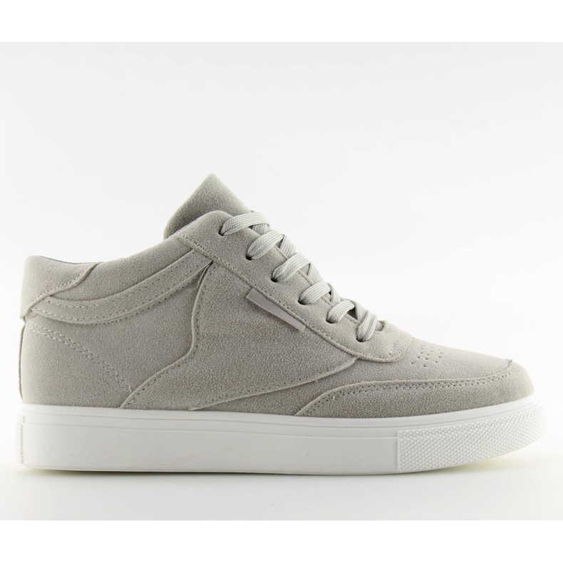 Tenisi dama din piele intoarsa gri LT.GRAY Tenisi dama din piele intoarsa gri LT.GRAY