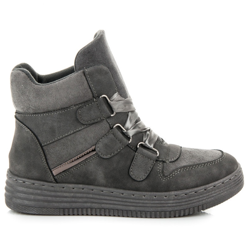 Sport Adidași înalți cu o panglică gri