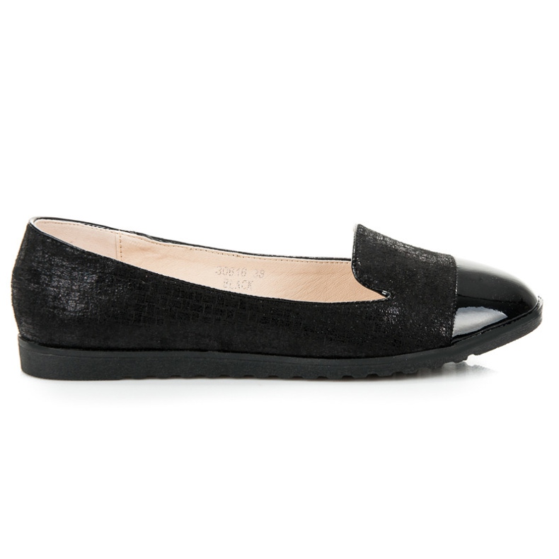 Nio Nio Balerini cu degetul lăcuit negru Nio Nio Balerini cu degetul lăcuit negru